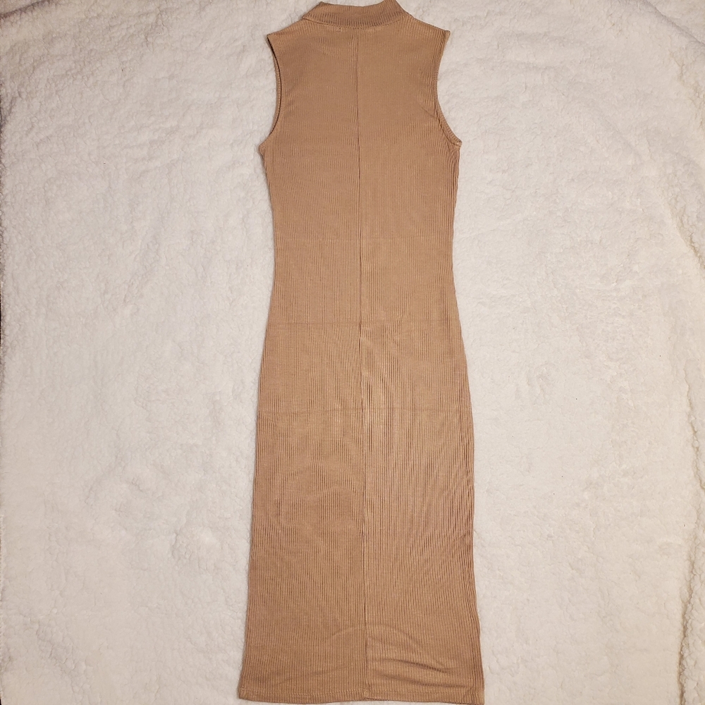 RIBBED MIDI DRESS - Picture 2 of 6